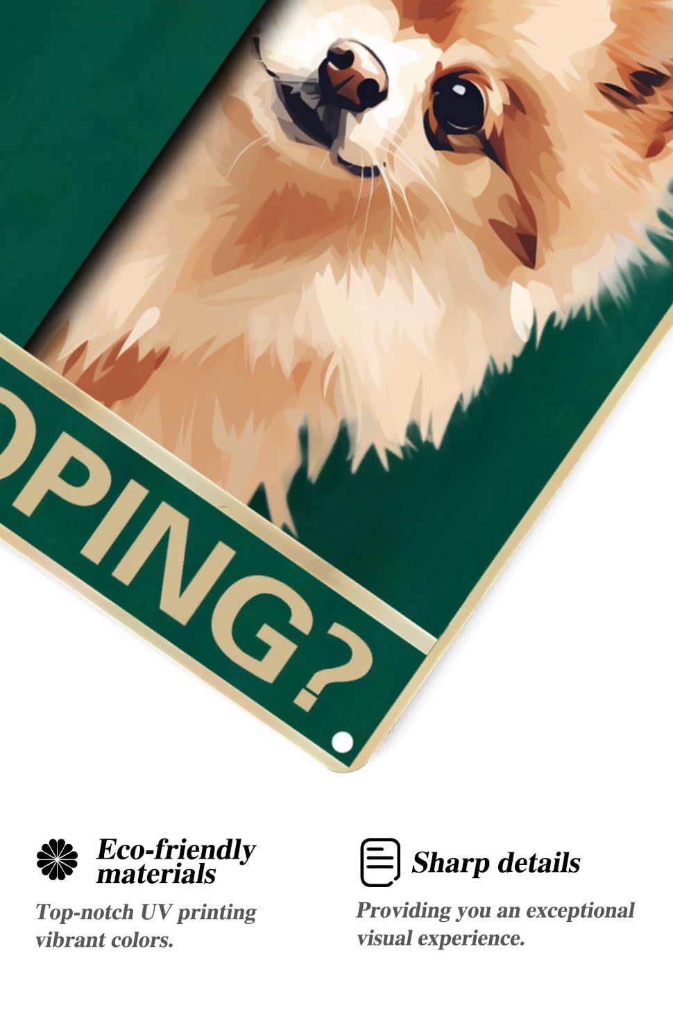 Amazon.com: TopPacific Pomeranian Dog Vintage Metal Tin Sign Are